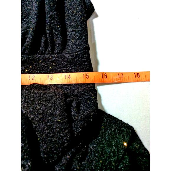 Haani Rare gown with black and gold beadwork sz large Bust 38 Waist31"Hips 44" - Picture 4 of 14